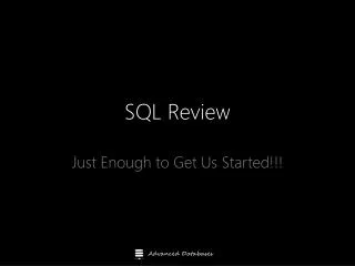 SQL Review