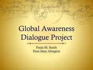 Global Awareness Dialogue Project