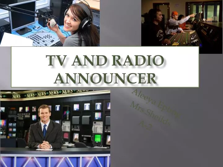 tv and radio announcer