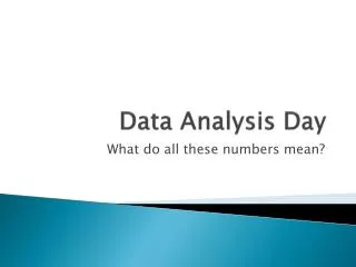 data analysis day