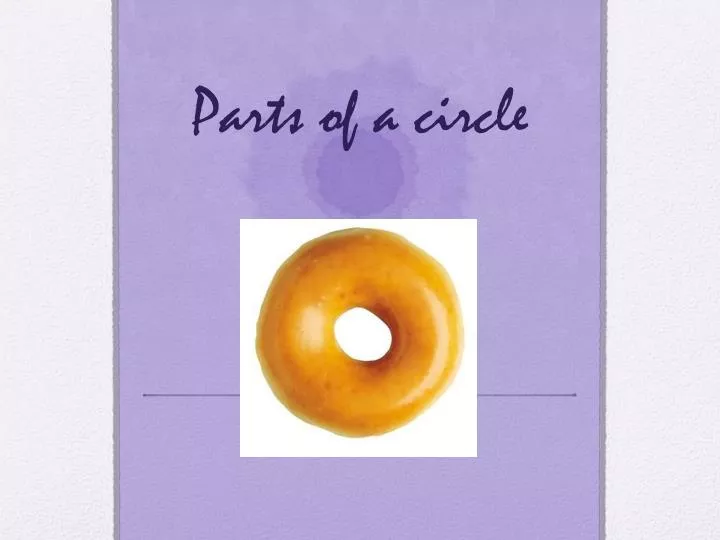 parts of a circle