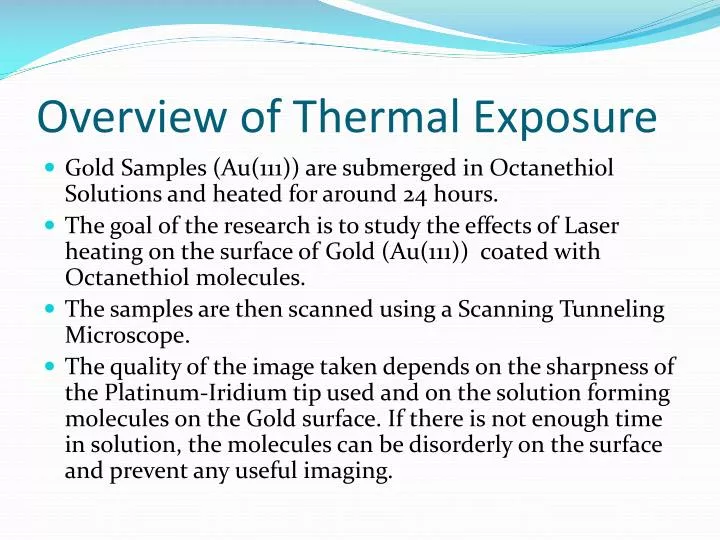 overview of thermal exposure