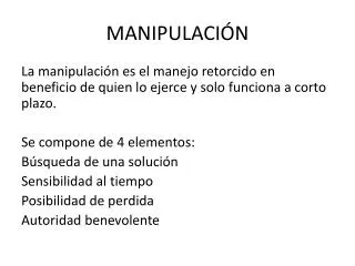 manipulaci n