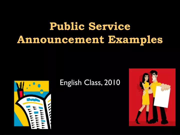 public service announcement examples