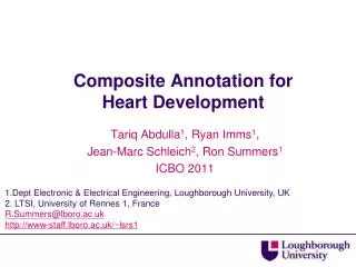 Composite Annotation for Heart Development