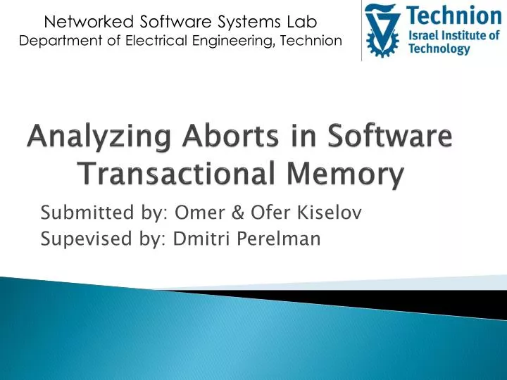 analyzing aborts in software transactional memory