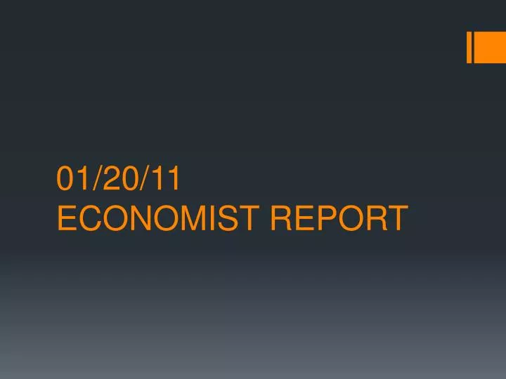 01 20 11 economist report