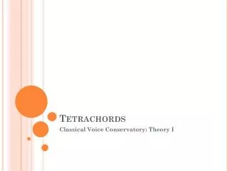 Tetrachords