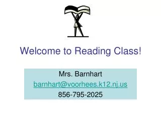 Welcome to Reading Class!