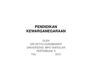 pendidikan kewarganegaraan