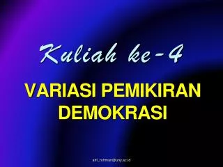 variasi pe miki ran demokrasi