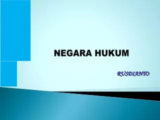 negara hukum