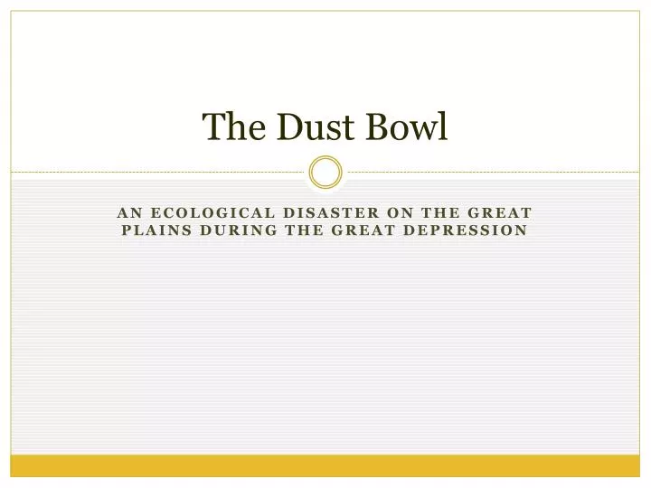 the dust bowl