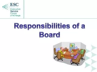 Responsibilities of a Board
