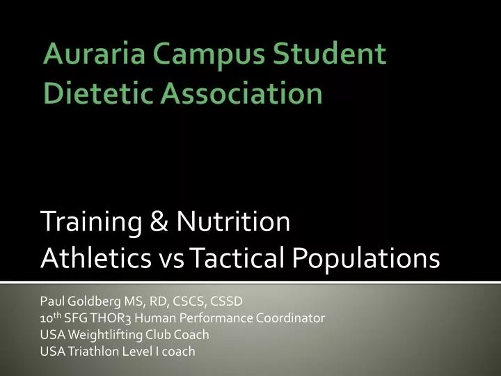 auraria campus student dietetic association