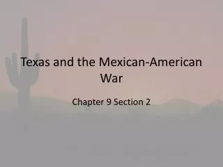 Texas and the Mexican-American War
