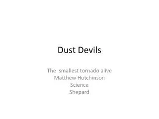 Dust Devils