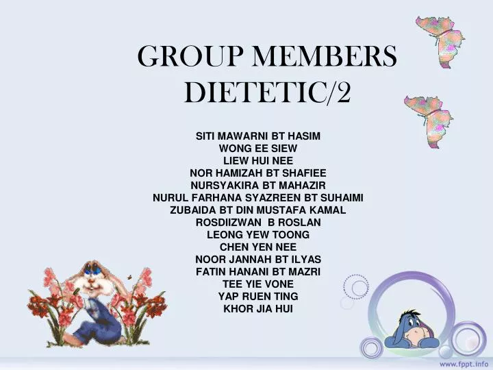 group members dietetic 2