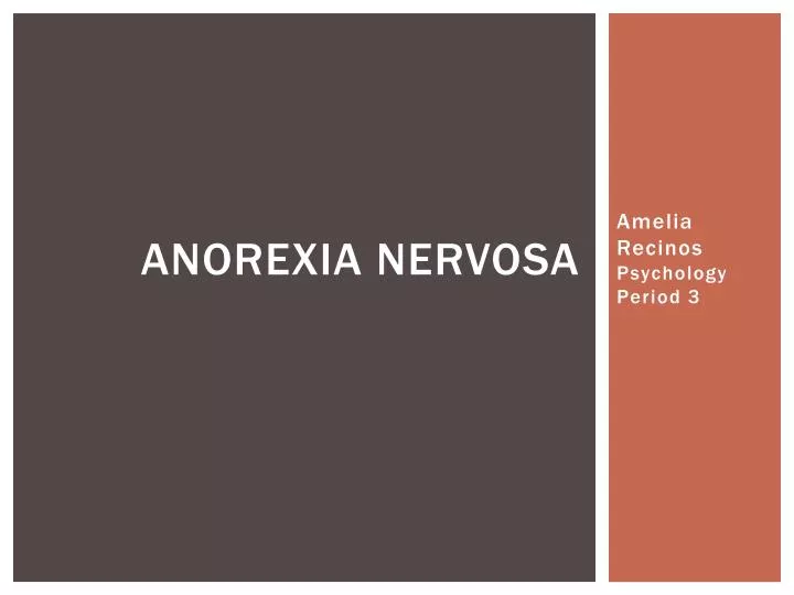 anorexia nervosa