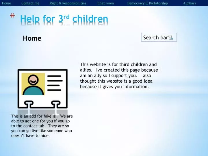 help for 3 rd children