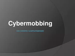 cybermobbing