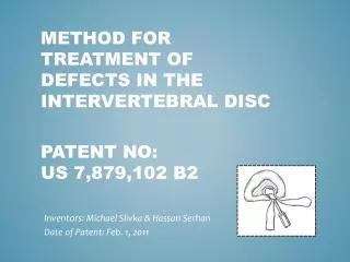 Patent No: US 7,879,102 B2