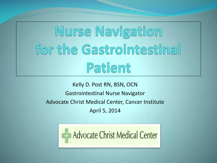 nurse navigation for the gastrointestinal patient