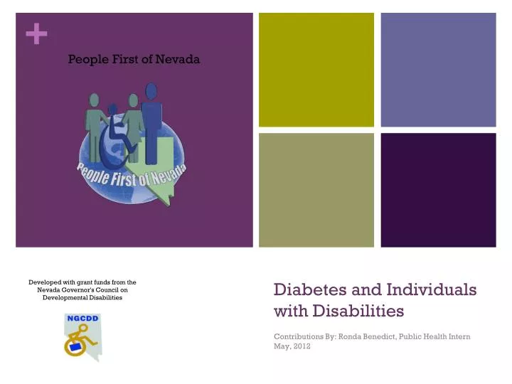 diabetes and individuals with disabilities