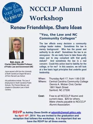 NCCCLP Alumni Workshop