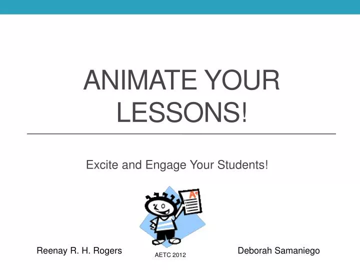 animate your lessons