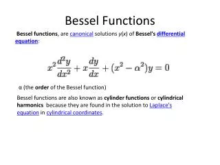 Bessel Functions