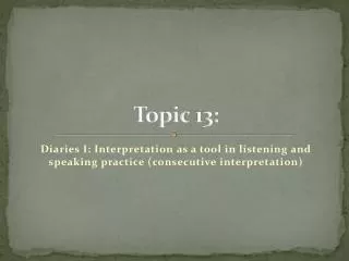 topic 13