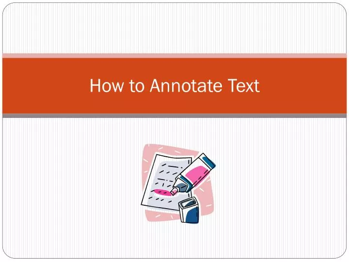 how to annotate text