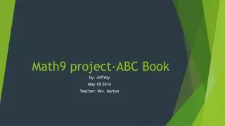 Math9 project-ABC Book