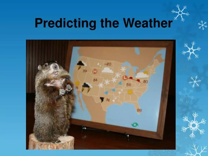 predicting the weather