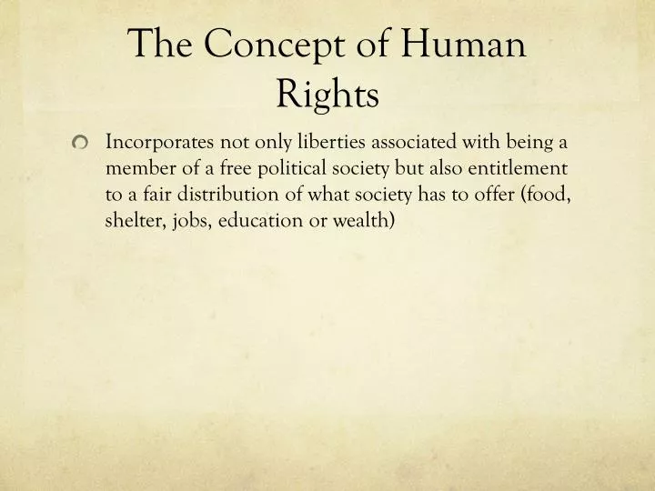 the concept of human rights
