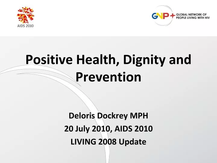positive health dignity and prevention