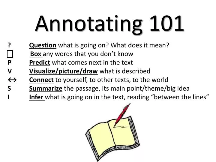 annotating 101