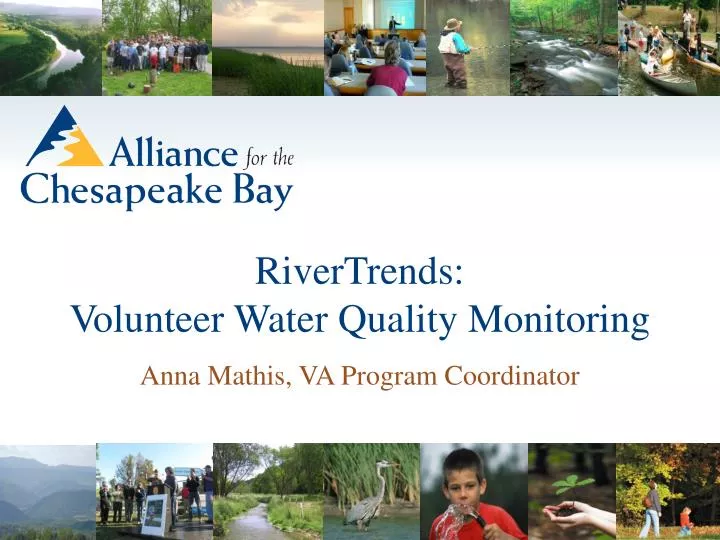 rivertrends volunteer water quality monitoring