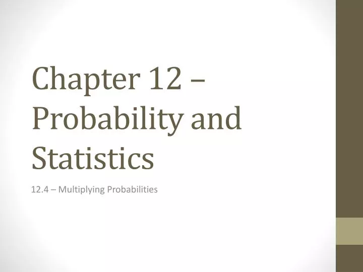 chapter 12 probability and statistics