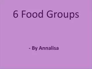 6 food groups
