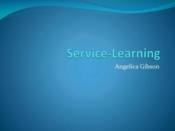 service learning