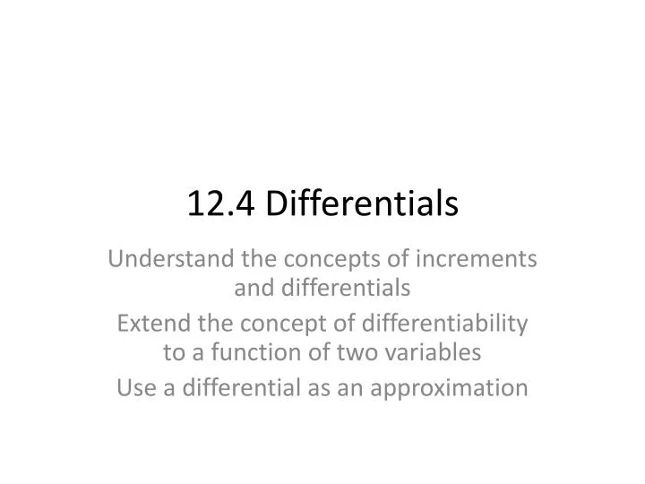12 4 differentials