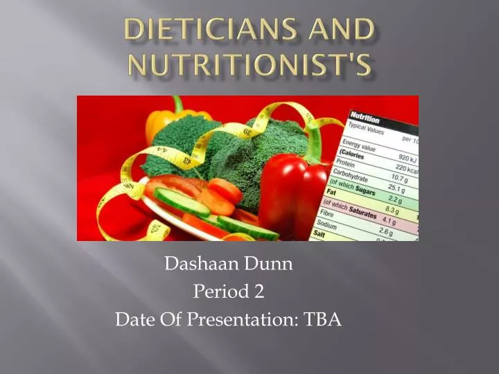 dieticians and nutritionist s