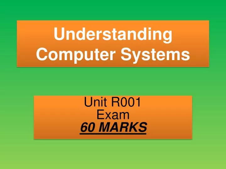 understanding computer systems
