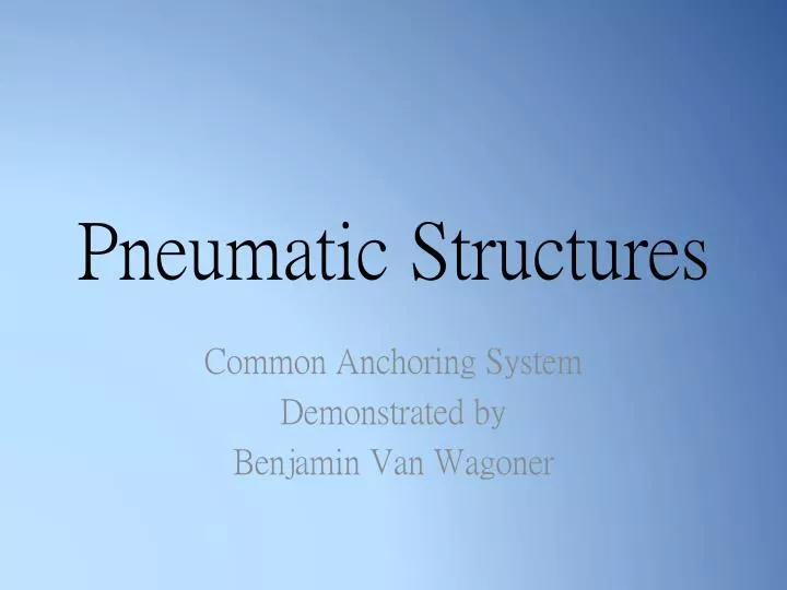 pneumatic structures