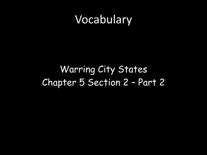 vocabulary