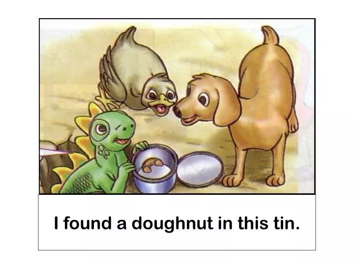 i found a doughnut in this tin