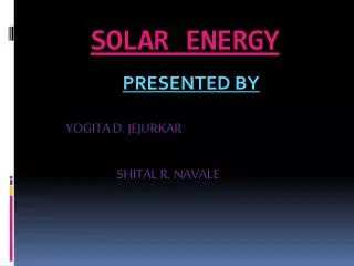 solar energy