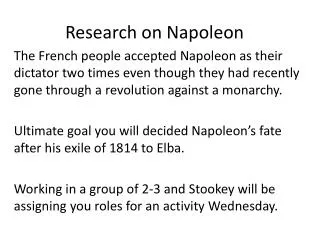 Research on Napoleon